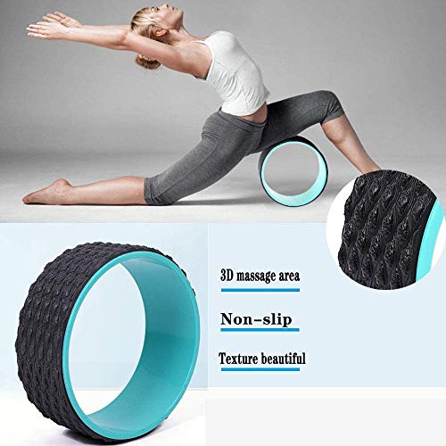 Mifly Non Slip Yoga Wheel Roller for Back Pain Stretching