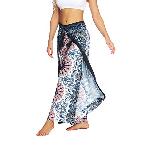 51yOvlij7QL.SL1500 Pants Wide Leg Palazzo Slit Yoga