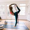 Premium Yoga Block and Stretch Band Set - Non-Slip, Eco-Friendly Yoga Blocks for Flexibility & Alignment (Pink)