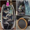 Ceramic Waterfall Incense Burner,Backflow Incense Holder