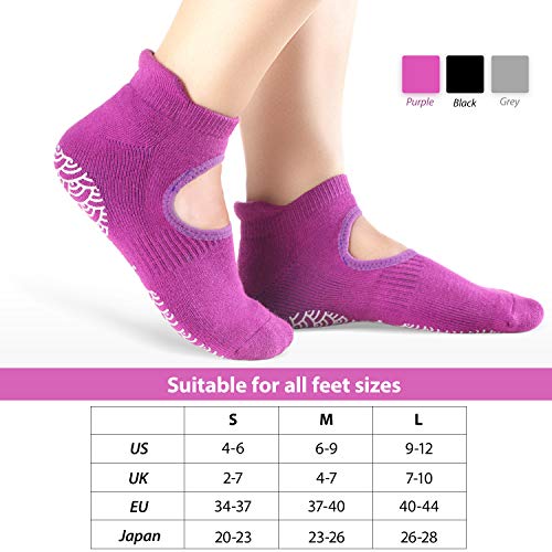 51yf4Y2mnlL Non-Slip Yoga Socks for Ultimate Home Workouts - Enhance Stability and Comfort with Anti-Slip Grips