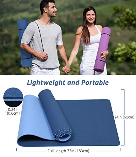 51yy0wXnMrL Mersuii Yoga Mat, Eco Friendly Non Slip Fitness Exercise Mat