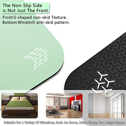 Pido Yoga Mat - 1/4 ,1/3 Inch Extra Thick Non Slip Yoga Mat