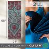 Gaiam Yoga Mat Folding Travel Fitness, Exercise Mat