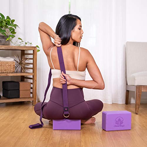 Yoga Set Kit 7-Piece 1 Yoga Mat, Yoga Mat Towel, 2 Yoga Blocks, Yoga Strap, Yoga Hand Towel, FREE Carry Case - Perfect Yoga Gift For Exercises Yogis and Seniors
