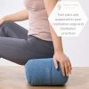 Satya Living Yoga Bolster Set for Restorative Yoga and Meditation