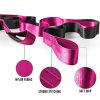 Premium Yoga Block and Stretch Band Set - Non-Slip, Eco-Friendly Yoga Blocks for Flexibility & Alignment (Pink)