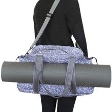 Large Yoga Mat Tote Sling Carrier with Pockets