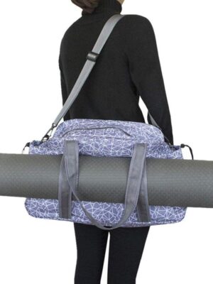 Large Yoga Mat Tote Sling Carrier with Pockets