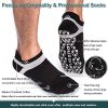 Muezna Men's Non-Slip Yoga Socks, Anti-Skid Pilates