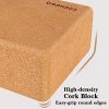 COENGWO Yoga Blocks Cork 2 Pack, Cork Yoga Brick