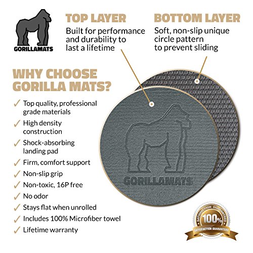 619hXUoRkbL Premium Extra Large Exercise Mat - 7' x 5' x 1/4" Ultra Durable