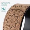 Navaris Cork Yoga Wheel - Prop for Stretching