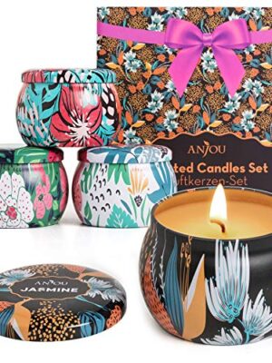 Natural Soy Wax with Essential Oils for Stress Relief