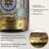 Yoga Essential Oil Diffuser Metal Vintage LED Lights