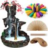 Jutoe Incense Backflow Burner,Waterfall Incense Holder