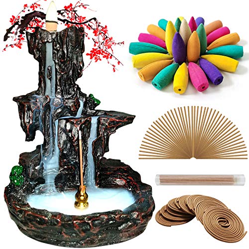 Jutoe Incense Backflow Burner,Waterfall Incense Holder