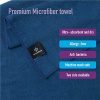 GreatBelle Yoga Towel with Storage Pouch Deep Blue
