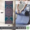Gaiam Yoga Mat Premium Print Reversible Extra Thick Non Slip