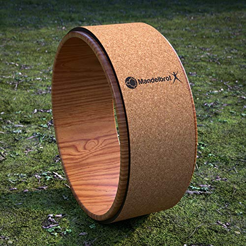 61Rf7PWlolL Mandelbrot X Cork Yoga Wheel | Stretching and Back Pain Relief