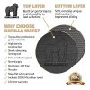 Premium Extra Large Exercise Mat - 9' x 6' x 1/4" Ultra Durable