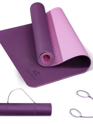 Ewedoos Yoga Mat Non Slip TPE Yoga Mats Exercise