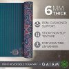 Gaiam Yoga Mat Premium Print Reversible Extra Thick Non Slip
