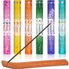 120 Pieces Incense Sticks 6 Various Scents Incense Burner