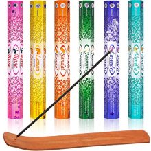 120 Pieces Incense Sticks 6 Various Scents Incense Burner