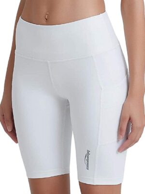 COOLOMG Women's Yoga Shorts 2 Pack
