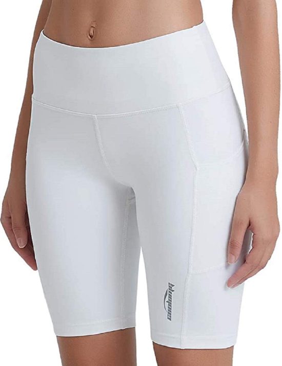 COOLOMG Women's Yoga Shorts 2 Pack