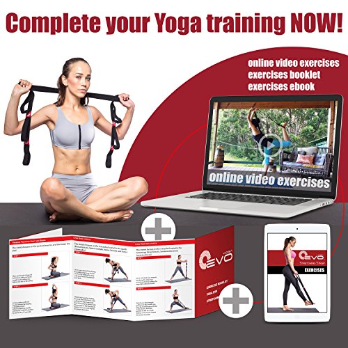 Yoga EVO Stretching Strap with Loops for Physical Therapy Yoga