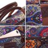 Boence Yoga Bag, Printed Canvas Large Yoga Mat Tote Bag