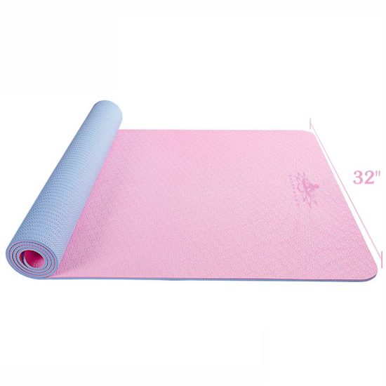 Hatha Yoga Large TPE Yoga Mat - 72"x 32" x 1/4 inch