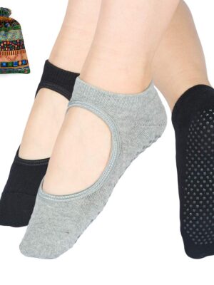 Yoga Socks for Women Non Slip Pilates Socks