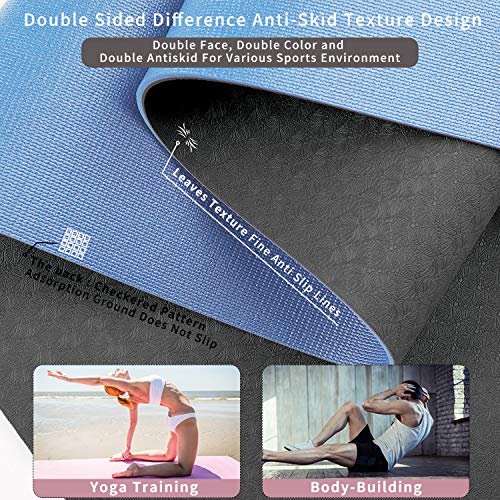 61lVWeSCSqL Non-Slip Yoga Mat - Premium Eco-Friendly TPER, Extra Thick and Extra Wide