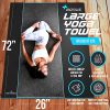 Sensu Large Yoga Mat - 6’ x 4’ x 9mm Extra Thick Exercise