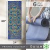 Gaiam Yoga Mat Premium Print Extra Thick Non Slip Exercise