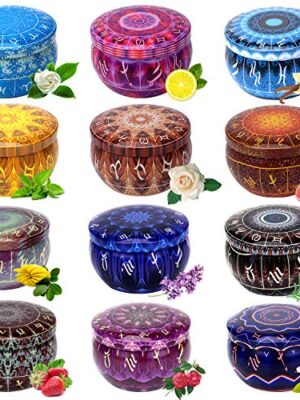 12 Constellations Scented Candles Gift Set