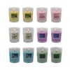 Set of 12 Scented Candles with 6 Fragrances