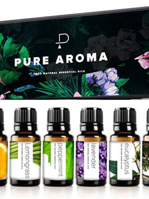 Essential Oils by PURE AROMA 100% Pure Therapeutic Grade Oils kit