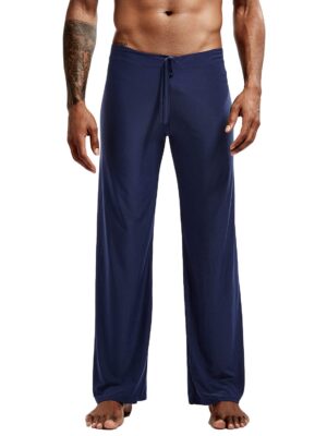 Lu's Chic Men's Loose Sleep Pants Long Loungewear