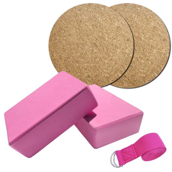 Gecheer Yoga Block Set, Including 2 EVA Yoga Blocks