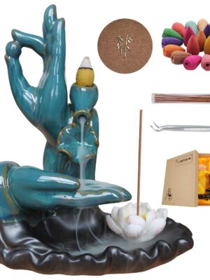 Wlretmci Lotus Backflow Incense Burner
