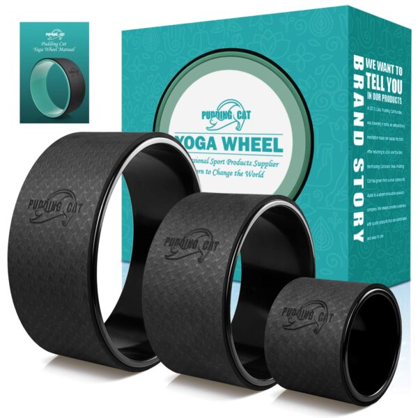 Pudding Cat 3 Pack Yoga Wheels, Back Wheel Set