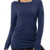 Muzniuer Women's Wrokout Tops Off Shoulder