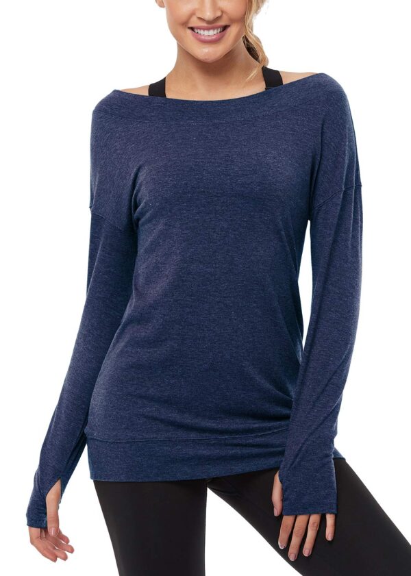 Muzniuer Women's Wrokout Tops Off Shoulder 1 Muzniuer Women's Wrokout Tops Off Shoulder
