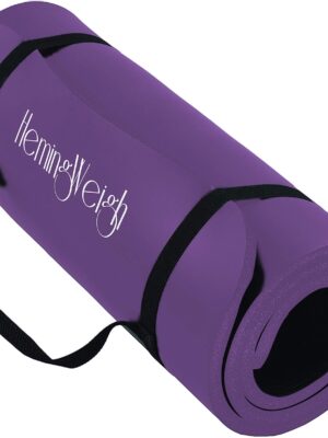 HemingWeigh 1/4 Inch Thick Yoga Mat, Extra Thick
