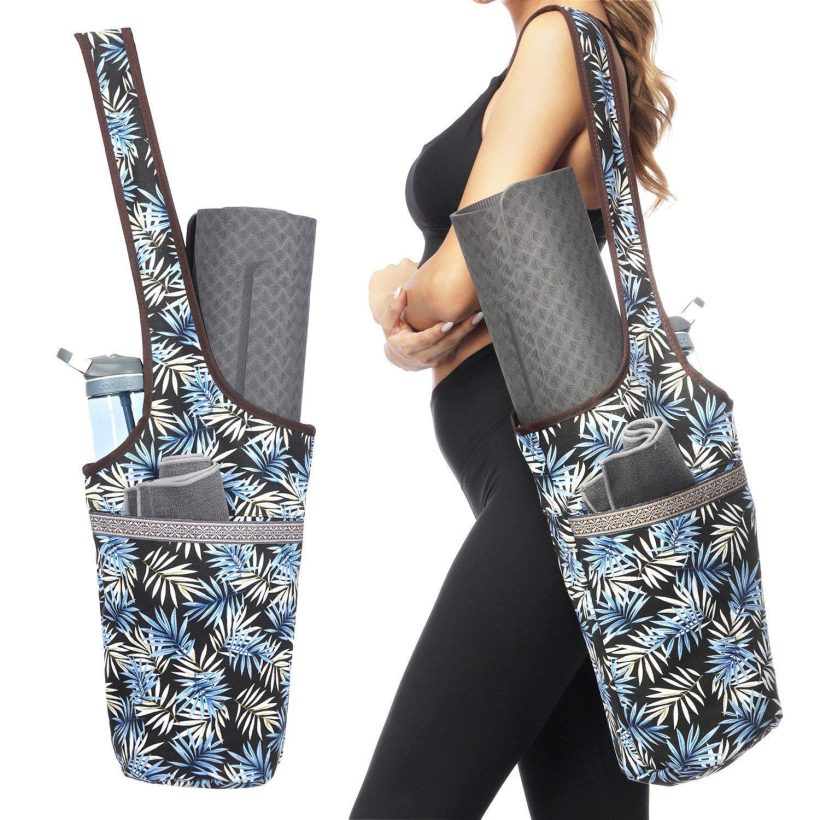 Entiforry Yoga Mat Bag with Large Size Pocket and Zipper Pocket