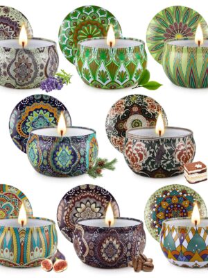 8 Pack Scented Candles Gift Set, Aromatherapy